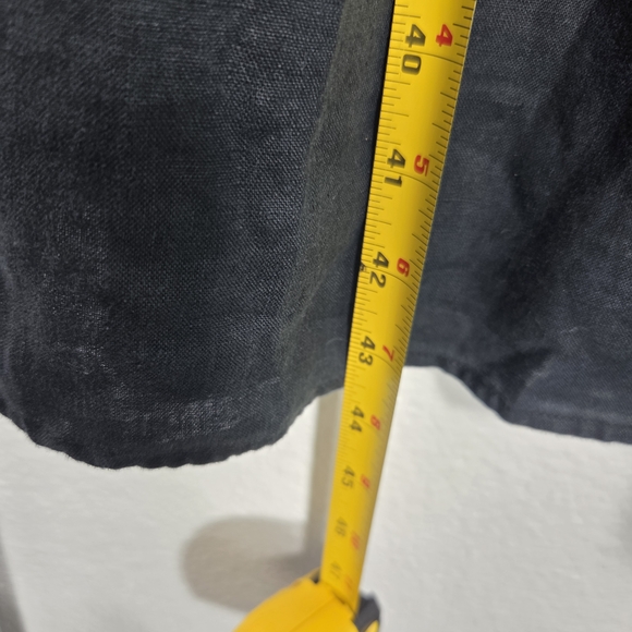 Aritzia Wilfred Linen Smocked Tie Strap Midi Dress Black Small - Picture 6 of 10